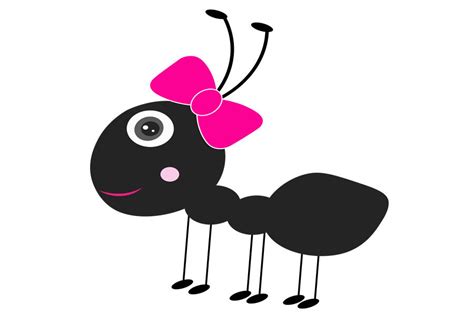 Girl ant svg, Ant svg , Cute ant svg, ant clipart, ant svg design, a By Lillyarts | TheHungryJPEG