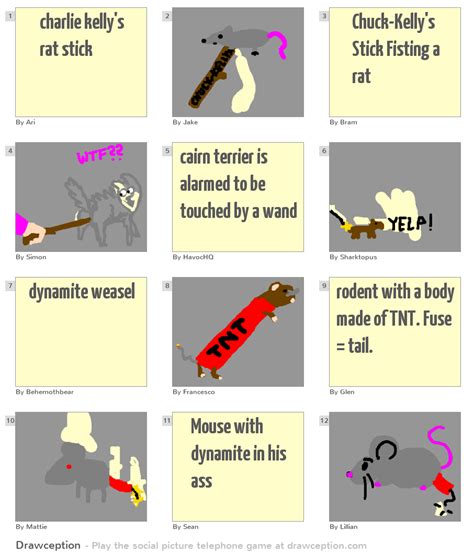 charlie kelly's rat stick - Drawception