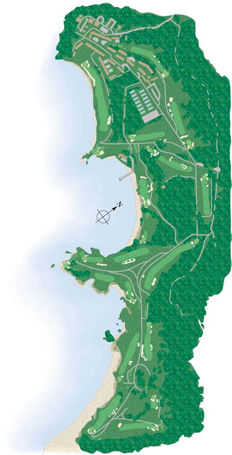 THE HOLE LAYOUT OF PEBBLE