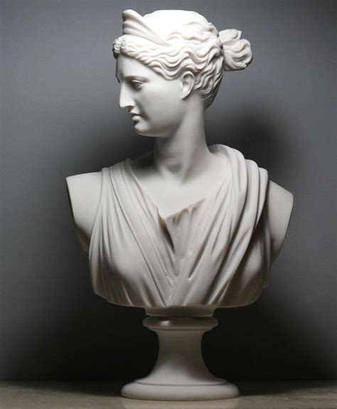 ARTEMIS DIANA Bust Head Greek Roman Goddess Statue Sculpture Cast ...