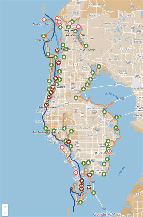 Blueways Map - Pinellas County