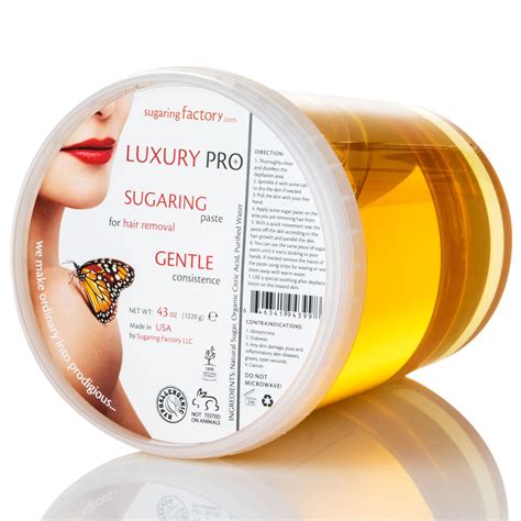 Sugaring Paste "Luxury PRO" - Organic Hair Removal - DELICATE Paste for ...