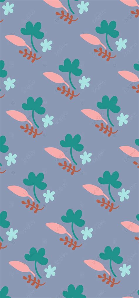Flower And Leaf Wallpaper With Purple Background Pattern, Flower Pattern, Purple Background ...