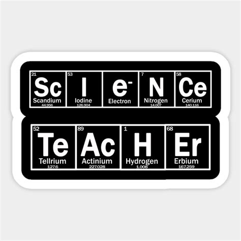 science teacher - Science - Sticker | TeePublic