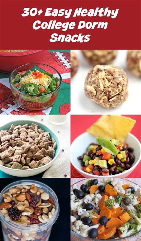 30+ Easy Healthy College Dorm Room Snack Recipes - Jeanette's Healthy ...