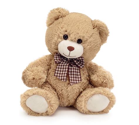 10" Sitting Beige Bear Plush