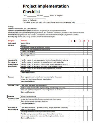 24+ Project Checklist Templates in Google Docs | Word | Pages | PDF | XLS