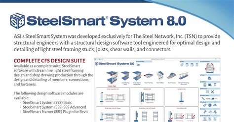 Light Steel Framing Design Software - SteelSmart System - Cold Formed Steel Design Software ...