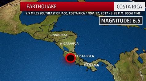 Magnitude 6.5 earthquake hits Costa Rica coast, rocks capital | World ...