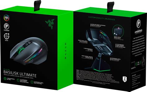 Razer Basilisk Ultimate Hyperspeed Wireless Gaming Mouse w/ Charging ...