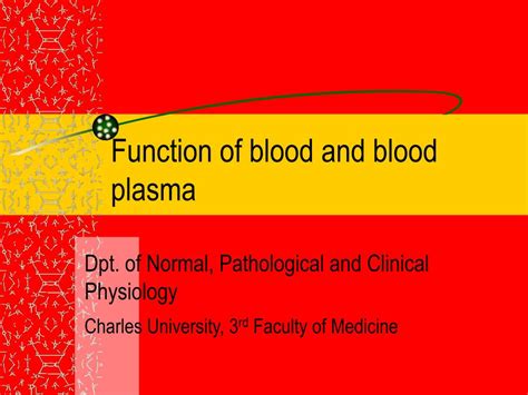 PPT - Function of blood and blood plasma PowerPoint Presentation, free ...