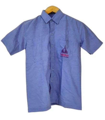 Blue Formal College Uniform Shirt, Size: Medium at Rs 290/piece in Mumbai