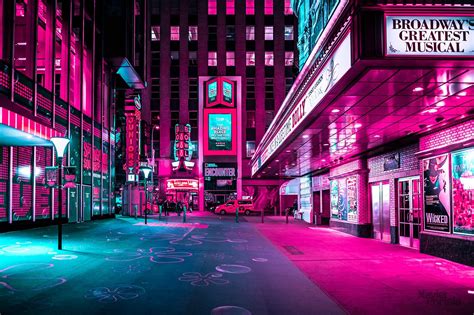 New York under the Lens of Xavier Portela | Neon photography, Neon wallpaper, Pink neon wallpaper