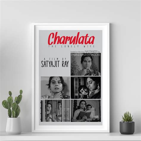 Charulata Movie Poster Satyajit Ray the Lonely Wife Movie - Etsy