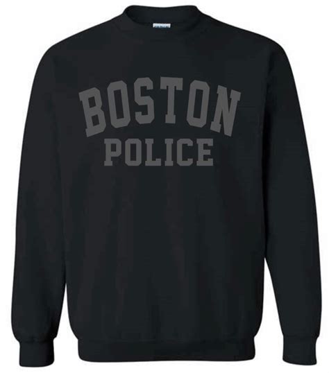 Boston Police Crewneck - Etsy