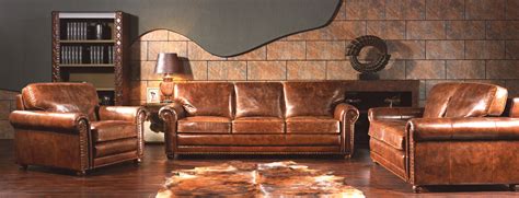 Hugo Antique Leather Sofa Lounge Living Furniture Brisbane