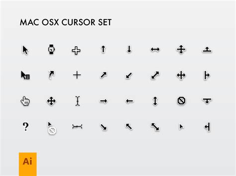 Mac Cursor Set by Emiliano González - Dribbble