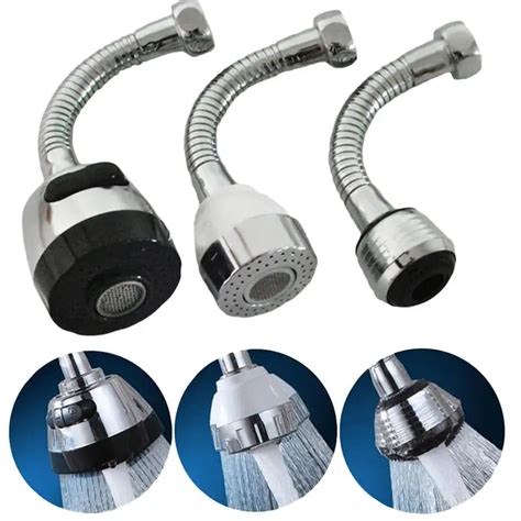 Flexible Kitchen Tap Aerator Water Nozzle Saving Faucet Filter Adapter ...