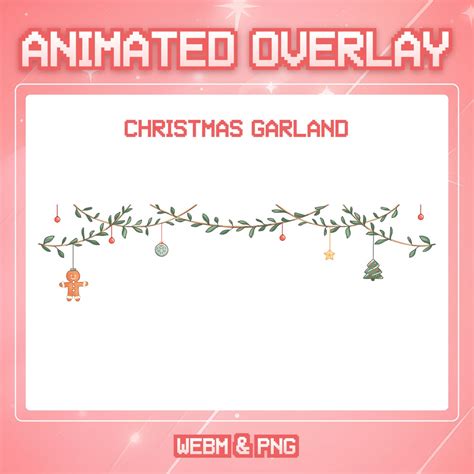 Animated Stream Overlay Twitch Christmas Overlay Animated Overlay ...