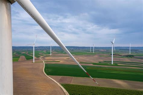 Aerial view of wind turbine 7517475 Stock Photo at Vecteezy