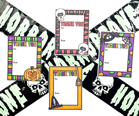 Free Halloween Thank You Cards Printable