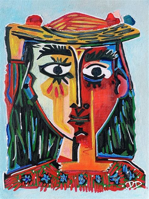 Abstract portrait of Petronella - Pablo Picasso Painting by Daniëlle ...