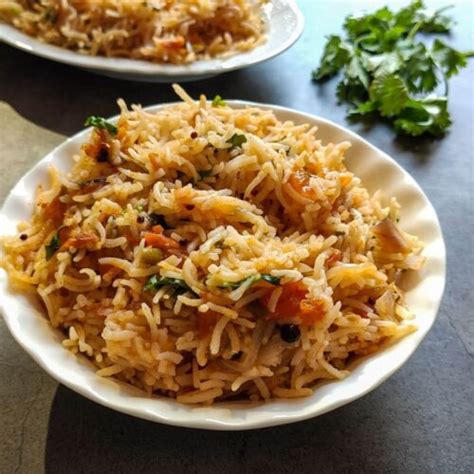 Tomato rice-Indian style - easy 30 minutes recipe