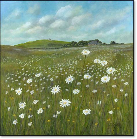 Field Of Daisies Painting at PaintingValley.com | Explore collection of Field Of Daisies Painting