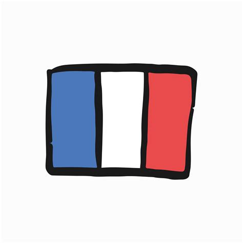 Flag of the French Republic doodle illustration - Download Free Vectors, Clipart Graphics ...