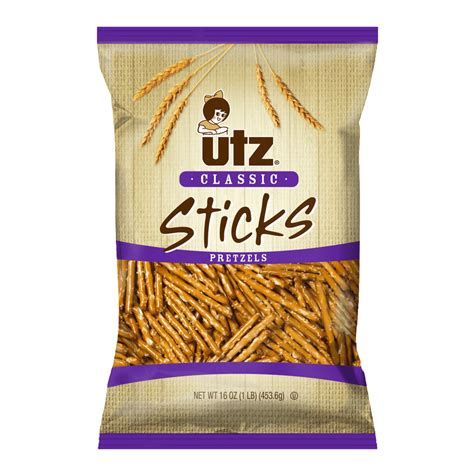 Utz Classic Pretzel Sticks 16 oz - Walmart.com - Walmart.com