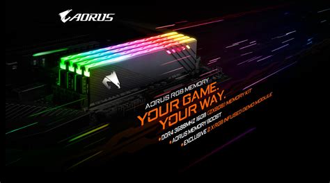 Aorus Announces Their Second Generation Of RGB Memory