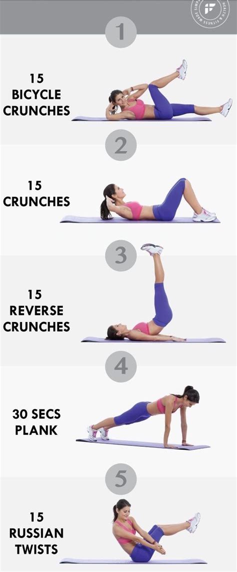 Bicycle crunches and reverse crunches | Crunches workout, Bicycle ...