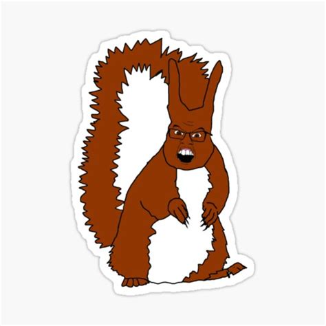 "Squirrel Soyjak Sticker" Sticker for Sale by spva | Redbubble