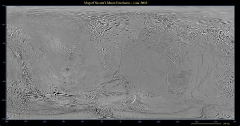 Map of Enceladus