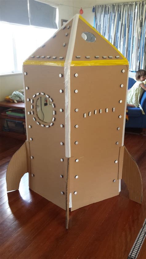 Making it up as I go: To the Moon!: The Cardboard Rocket Ship | Cardboard rocket, Cardboard ...