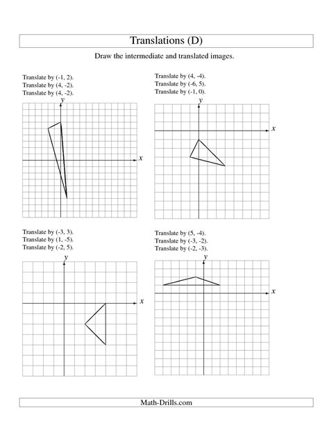 7 Geometry Translations Worksheet / worksheeto.com