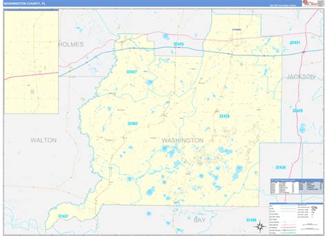 Washington County, FL Digital Map - Basic