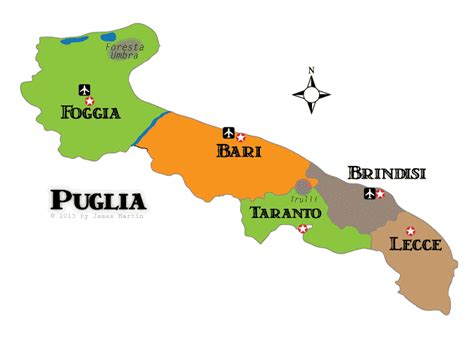 Map Of Italy Puglia Region - Ailyn Atlanta