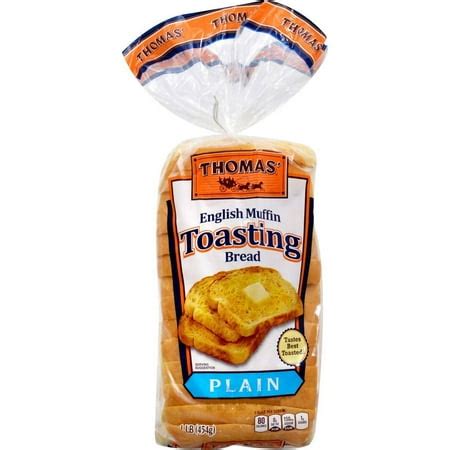 Thomas' Plain English Muffin Toasting Bread, 16oz - Walmart.com