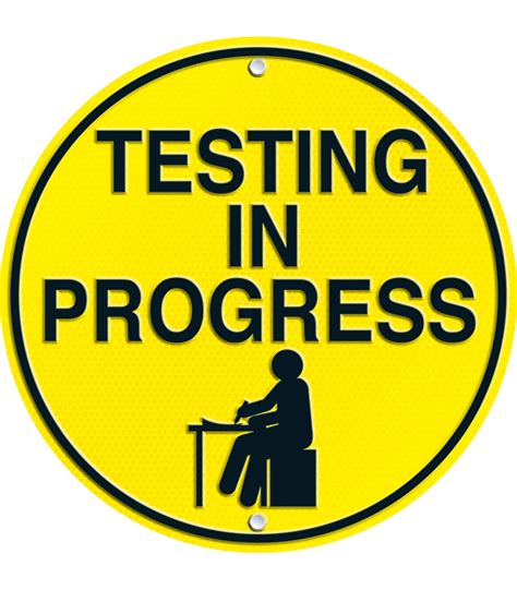 Testing Quiet Please Sign - ClipArt Best