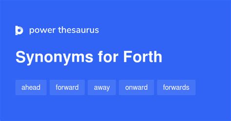 Forth synonyms - 332 Words and Phrases for Forth