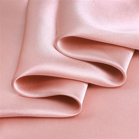 Silver Pink Charmeuse Fabric 100% Pure Silk for Fashion | YTFabric.com