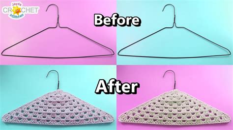 Clothes Hanger Covers Crochet Pattern & Tutorial - YouTube