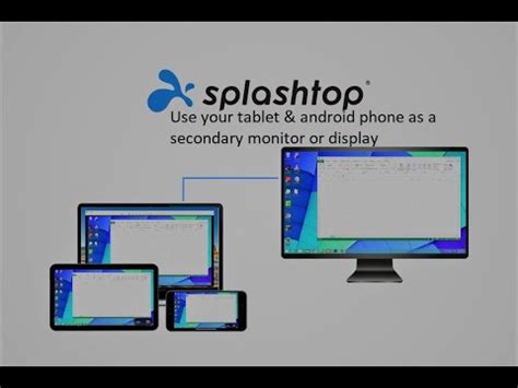 How to use your phone as a secondary monitor using splashtop wired ...