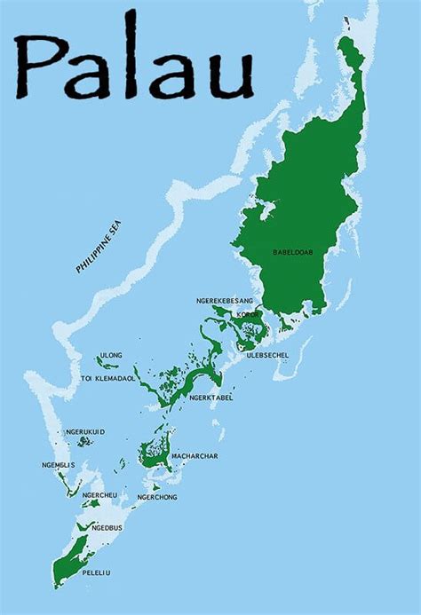 Palau Map and Palau Satellite Images