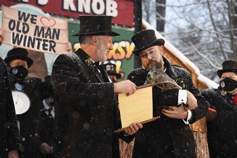 Photos: Groundhog Day 2021 celebration featuring Pennsylvania's Punxsutawney Phil goes virtual ...