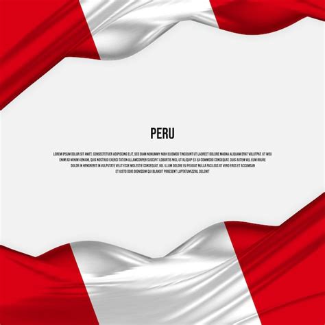 Premium Vector | Peru flag design. Waving Peru flag made of satin or ...