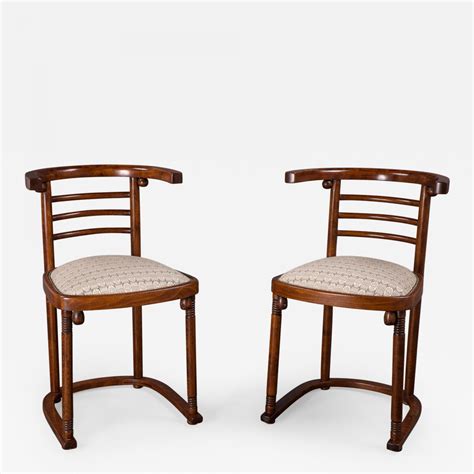 Josef Hoffmann - A Pair of Josef Hoffmann “Die Fledermaus" Chairs