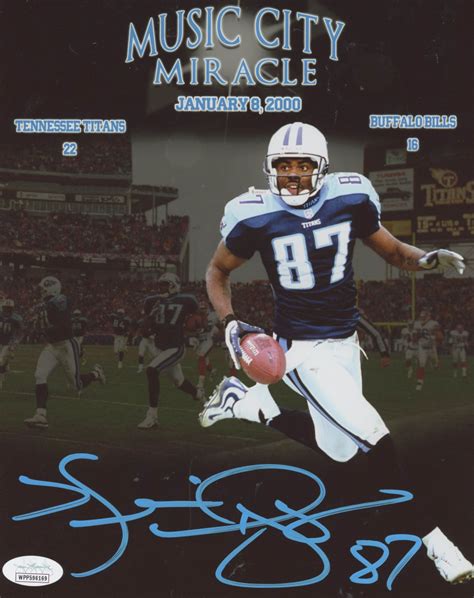 Kevin Dyson Signed Titans "Music City Miracle" 8x10 Photo (JSA COA ...