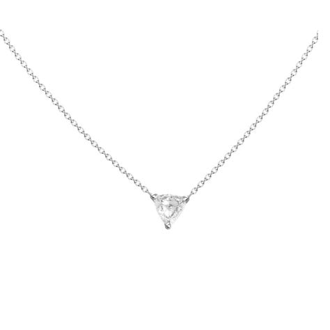 Trillion Cut Diamond Necklace | Diamond necklace, Necklace, Diamond